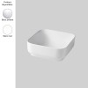 Vasque carrée à poser 42x42 cm GIO EVOLUTION de Artceram, céramique blanche_P1