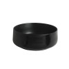 Vasque ronde à poser Ø42 cm design COGNAC de Artceram, céramique fine, noir mat