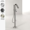 Mitigeur baignoire sur pied design DIAMETRO35 INOX de Ritmonio