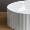 Vasque ronde à poser Ø44 cm MILLERIGHE de Artceram, céramique fine, blanc brillant_D1