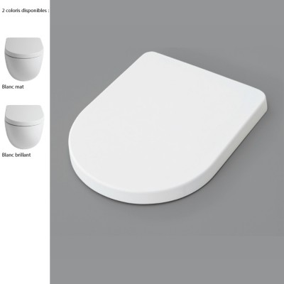 Abattant WC série HOME en polyester blanc. Pour cuvette art. 10381 - Idral