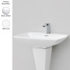 Lavabo suspendu 70x48 cm design JAZZ de Artceram, céramique blanc brillant