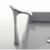 Mitigeur vasque design HEDO de Treemme, bec haut 22 cm, chromé