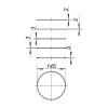 Kit pour cadres supports N ronds, diamètre 14,5 cm_FT